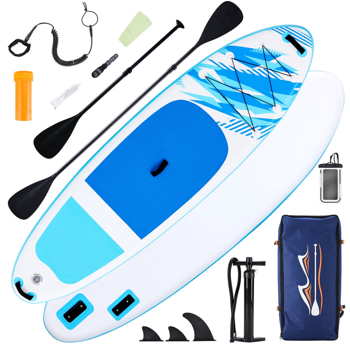 Betcozy Inflatable Stand Up Paddle Board, 2-in-1 Paddle with Premium SUP Paddleboard Accessories, Stable & Non-Slip Deck for Adults & Youth of All Skill Levels, White