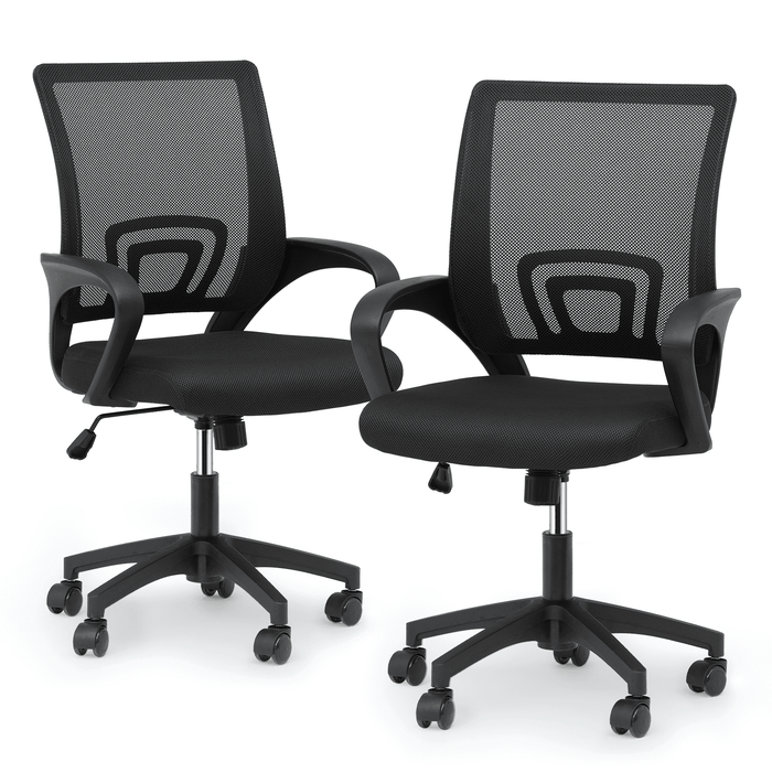 Blorly Office Chair Set of 2, Swivel Rolling Conference Room Chair, Mesh Computer Desk Chairs with Lumbar Support, 2 Pack