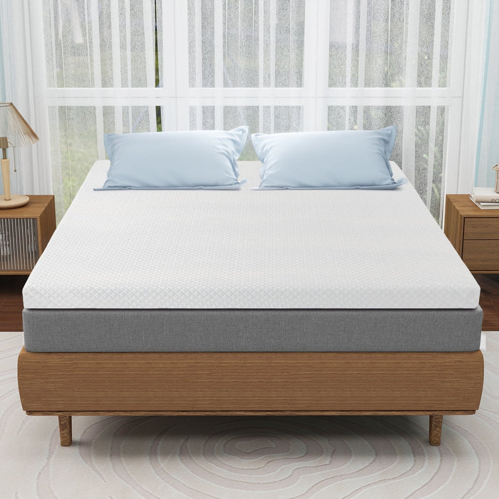 Blorly 2,3 inch TwinXL Mattress Topper with cover,Removable Soft Cover, Comfort Body Support & Pressure Relief