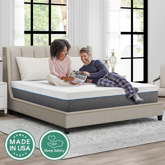 Beddle Mattress,Cooling Memory Foam Mattress in a Box Medium Firm for Pressure Relief