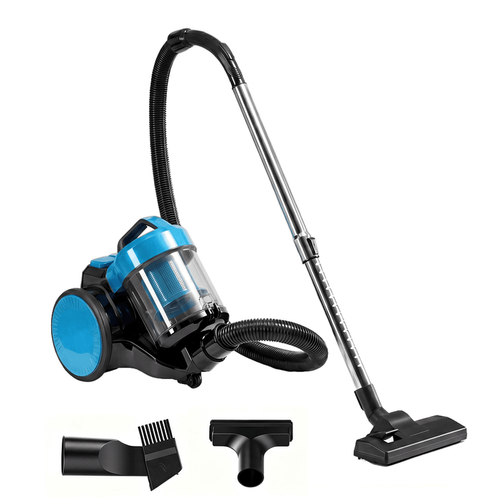 Taoset Canister Vacuum Cleaner, 850W Bagless Vac, 16KPa Suction for Hard Floor & Carpet Home Cleaning, Blue