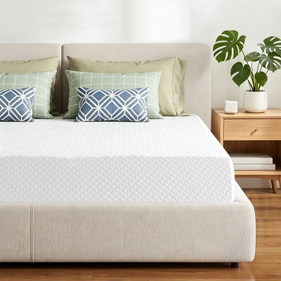 Queen Mattress, 6 inch Memory Foam Mattress Bed in a box, with Green Tea Cooling Gel, Medium