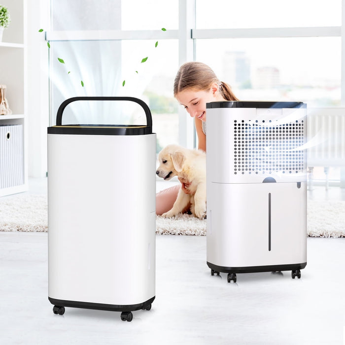 Blorly Dehumidifier 30 Pint Max for 2000 Sq ft for Basements, Large Room, Home, Bathroom, Protable Dehumidifier with Drain Hose Intelligent Humidity Control, Child Lock, Energy Star
