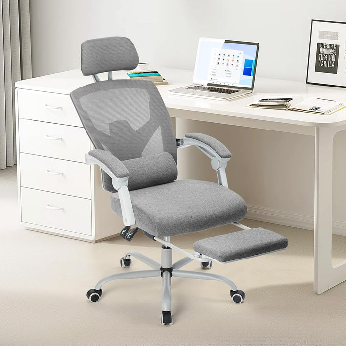 Beddle Desk Chair with Lumbar Support, High-Back Ergonomic Mesh Swivel Rolling Desk Chair for Home Office or Study