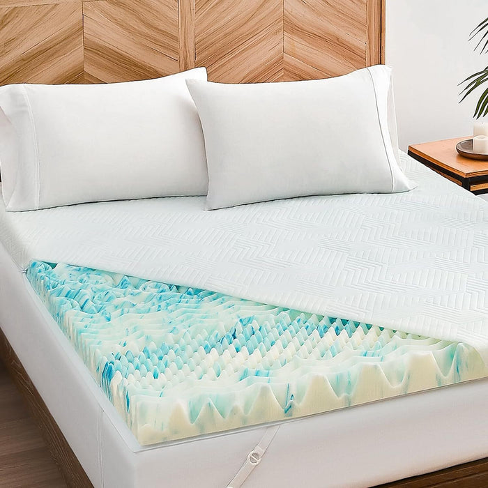 Yangming Twin Mattress Topper with Mattress Cover, 3 Inch Memory Foam Mattress Topper