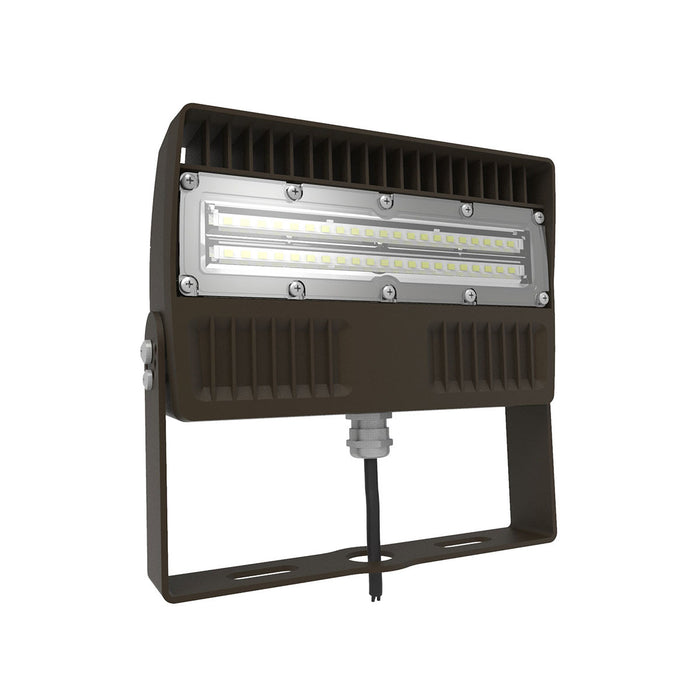LOD-KFL-45W-50K-LV-V11 - LED U-BRACKET FLOOD LIGHT 45W, 5000K, 5,850LM, 130LM/W, 120-277V, IP65, CRI70, ETL & DLC PREMIUM LISTED