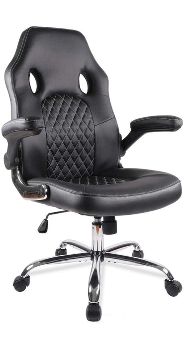 Leather Gaming Chair, Adjustable Racing Chair