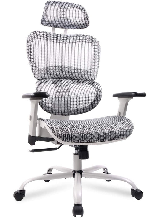 SmugChair Ergonomic High Back Adjustable Office Chair-GREY