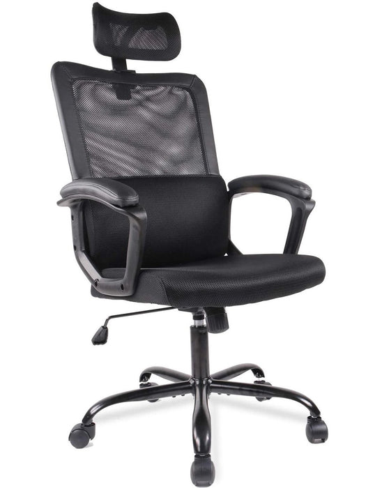 SmugChair Ergonomic Black Mesh High Back Office Chair