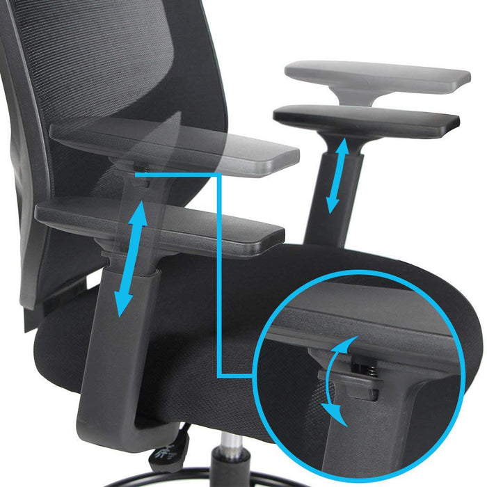 SmugChair Ergonomic Mid Back Tall Drafting Chair