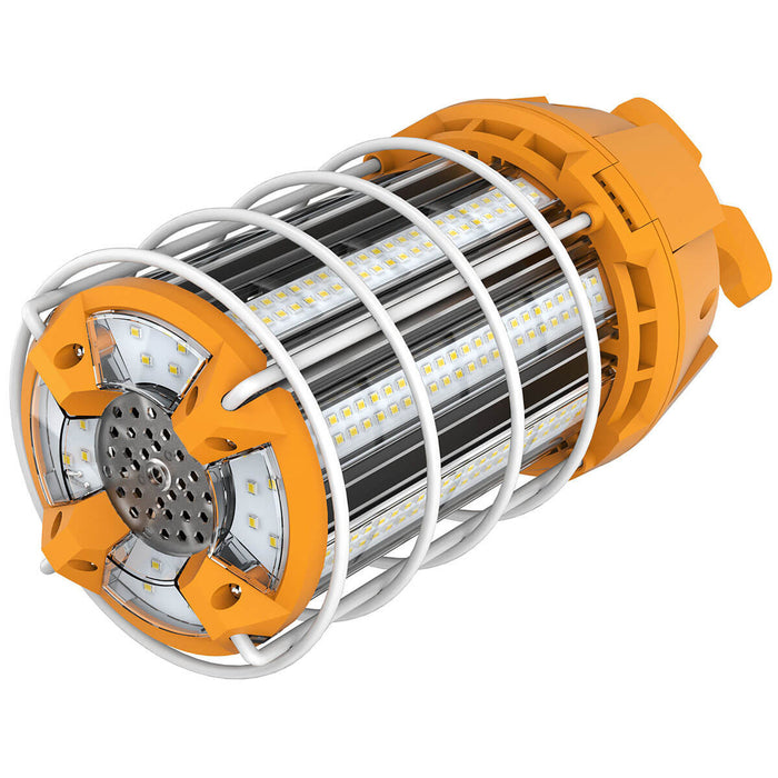 GKT20-150W-01 - TEMPORARY WORK LIGHT 150W, 3000-6500K, AC100-277V, CLEAR COVER, IP42, 6FT PLUG STANDARD CABLE LENGTH, ORANGE HANDLE