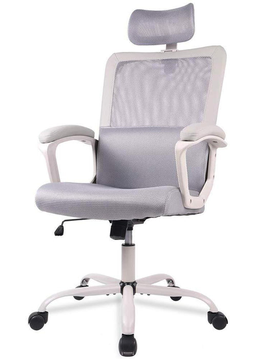 SmugChair Ergonomic Grey Mesh High Back Office Chair