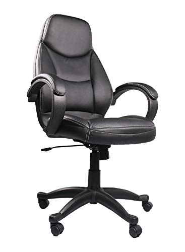 Ergonomic Adjustable Office Chair,Home Office Chair, PU Leather Executive Computer Chair Swivel Task Desk Chair High Back Desk Chair with Lumbar Support