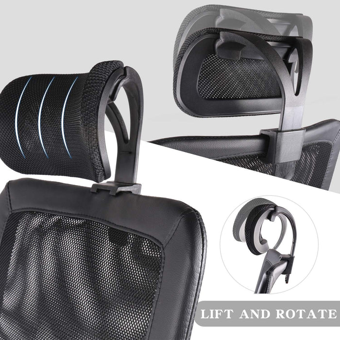 SmugChair Ergonomic Black Mesh High Back Office Chair
