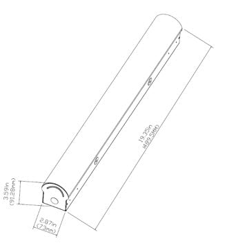 LOD-2FTSL22WDF-40K-V2 - LED 2FT STRIP LIGHTS, 22W, 4000K, 2,860LM, 133.8LM/W, FROSTED LENS, 0-10V DIMMING, 100-277VAC, IP20, CRI80, UL & DLC PREMIUM LISTED.