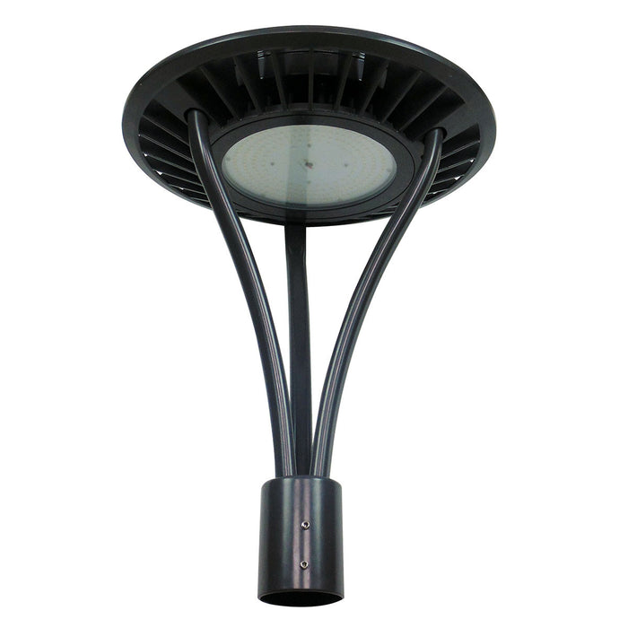 LOD-PT-60W-50K-LV-V12 - LED POST TOP LIGHT, 60W, 5000K, 6.750LM 107LM/W, 105X105 DEGREES BEAM ANGLE, PHOTOCELL INCLUDED, AC120-277V, IP65, CRI80, ETL & DLC LISTED