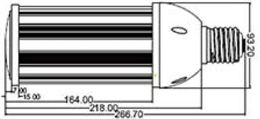 LOD-MCL-45W50KHL E39 - LED CORN LIGHT 45W 5000K, E39 BASE