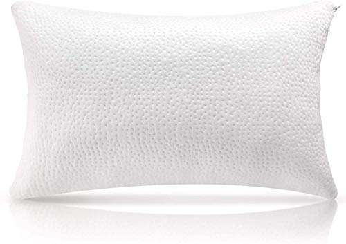 Shredded Memory Foam Pillow Cooling Bed Pillows for Sleeping with Washable Removable Pillowcase for Side Back Sleepers - Queen