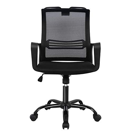 Office Chair, Mid-Back Breathable Mesh Office Desk Computer Desk Chair with Lumbar Support