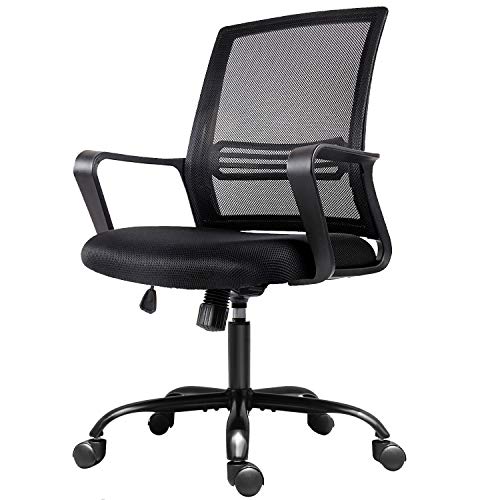 Office Chair, Mesh Office Computer Swivel Desk Task Chair, Ergonomic Executive Chair with Armrests
