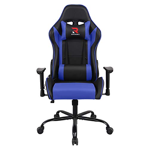 Massage Computer Gaming Chair-High Back PU Leather Racing Desk Office Chair, Swivel Adjustable Armrest Soft Headrest&Backrest Ergonomic