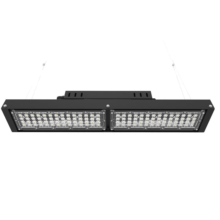 LOD-MSL-LHB100W-50K - ASSEMBLED IN USA SERIES 100W LED LINEAR HIGH BAY, 5000K 14,500LM, 145LM/W, 100-277VAC, IP66, CRI 70, BEAM ANGLE 90 DEGREES, ETL & DLC PREIMUM LISTED