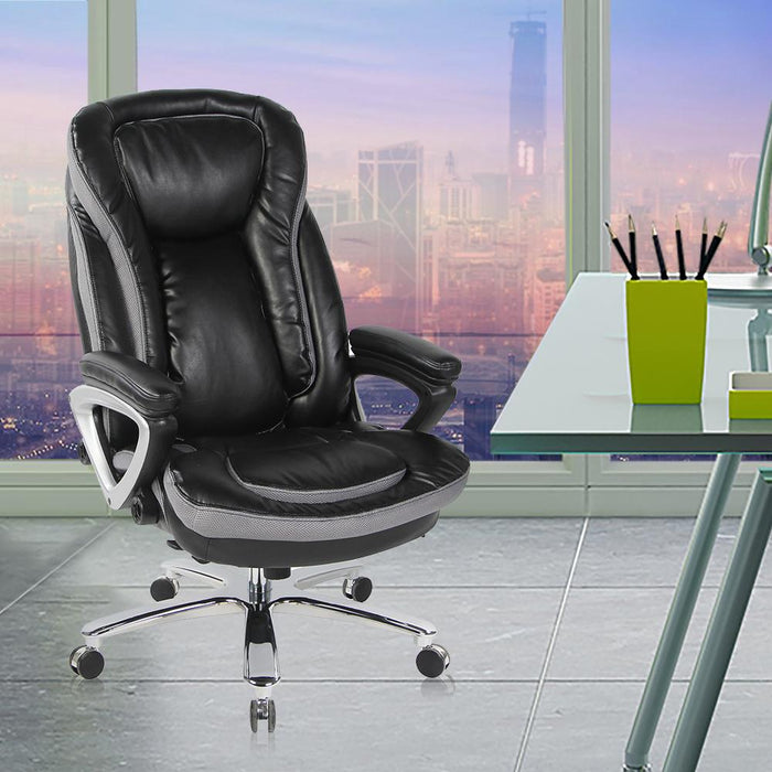 SmugChair Large Leather Executive High Back Office Chair