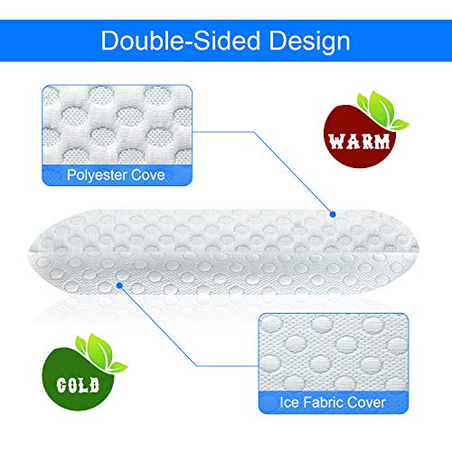 Ventilated Gel Memory Foam Pillow, Bed Pillows for Sleeping, Neck Support for Back, Stomach, Side Sleepers, CertiPUR-US, Standard Size