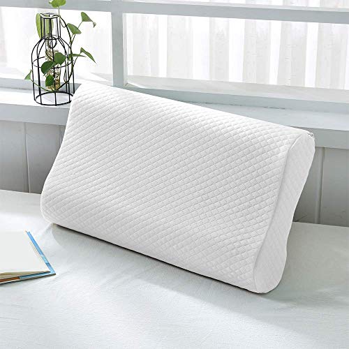 Memory Foam Pillow, Bed Pillow for Sleeping, Adjustable Contour Pillow for Neck Pain, Neck Support for Back, Stomach, Side Sleepers, Orthopedic Cervical Pillow, CertiPUR-US