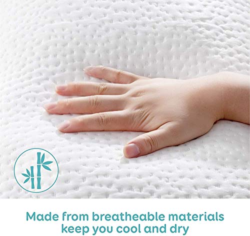 Shredded Memory Foam Pillow Cooling Bed Pillows for Sleeping with Washable Removable Pillowcase for Side Back Sleepers - Queen