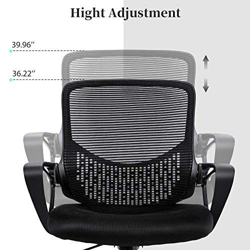 Ergonomic Office Chair Lumbar Support Mesh Chair Computer Desk Task Chair with Armrests