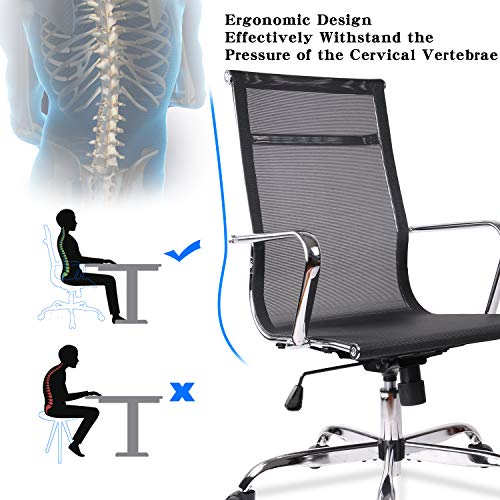 Ergonomic Office Chair Adjustable Mesh Office Chair Office Desk Chair Computer Task Chair