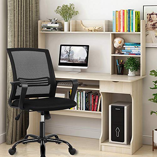Office Chair, Mesh Office Computer Swivel Desk Task Chair, Ergonomic Executive Chair with Armrests