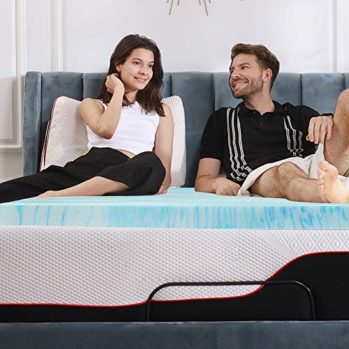 Mattress Topper Queen, Foam Mattress Topper for Queen Size Bed, 2 Inches