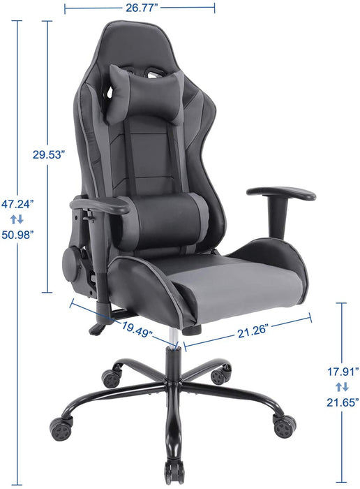 Gaming Chair, Ergonomic Adjustable Racing Chair