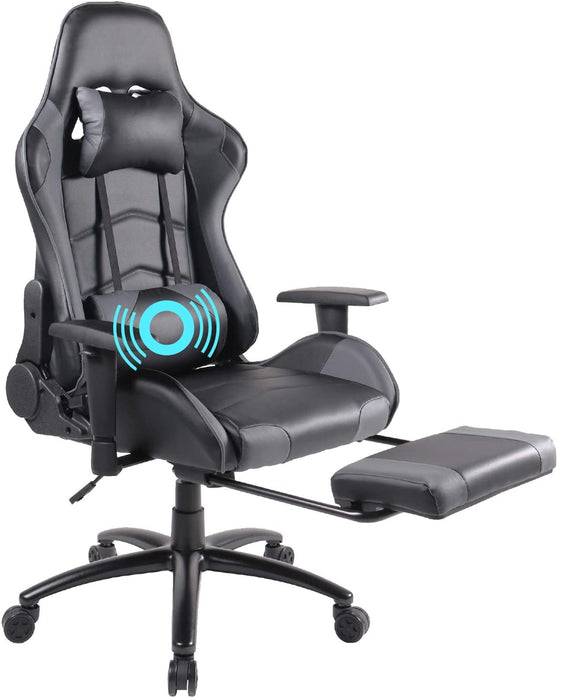 Gaming Chair, Ergonomic Adjustable  PU Leather Racing Chair