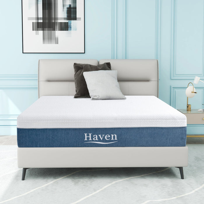 12 inch Cradling Gel Memory Foam Mattress, Bed in a Box, Queen Size, Made in USA