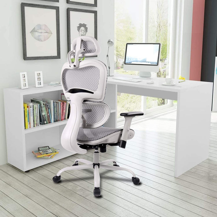 SmugChair Ergonomic High Back Adjustable Office Chair-GREY