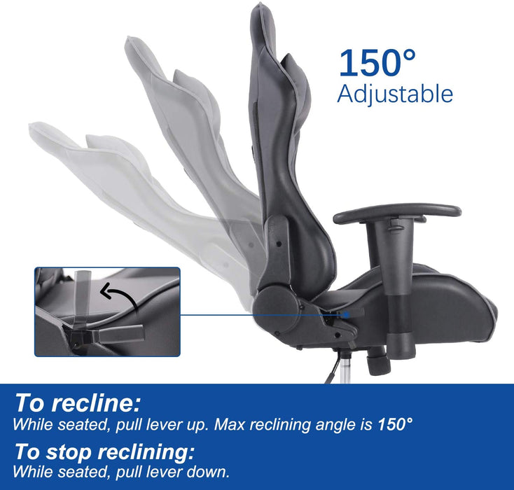 Gaming Chair, Ergonomic Adjustable Racing Chair