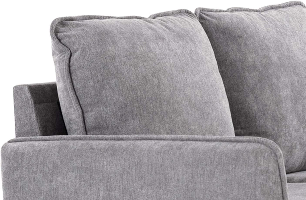 Loveseat,Couch and Sofa for Living Room Upholstered Modern Tufted for Small Spaces,Blue，Grey