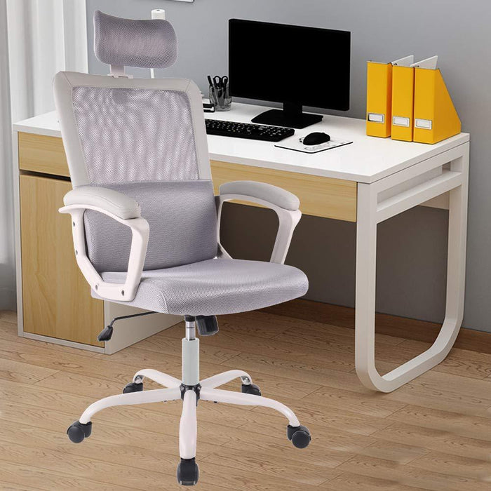 SmugChair Ergonomic Grey Mesh High Back Office Chair
