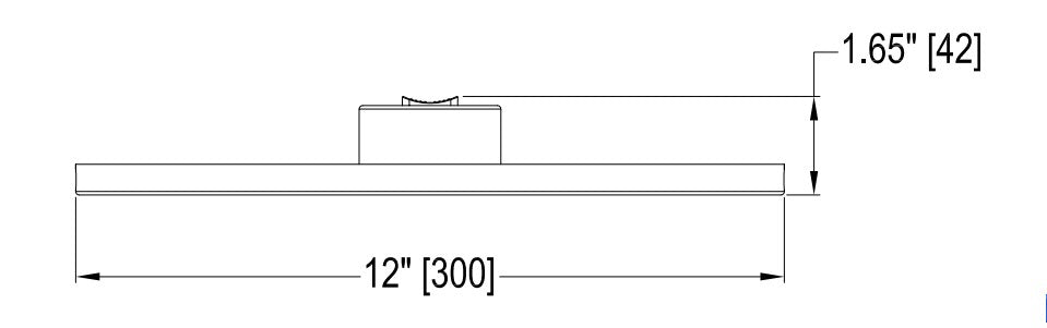 LOC-12RDDL-21WMCCT - LED 12 INCH SURFACE MOUNT DOWNLIGHT, 21W, MULTI-CCT 2700K, 3000K, 3500K, 4000K,,5000K, 1,800LM, DIMMABLE, 120V, CRI80, UL & ENERGY STAR LISTED