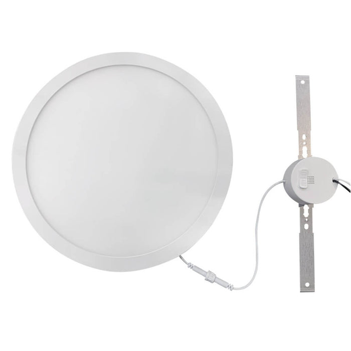 LOC-12RDDL-21WMCCT - LED 12 INCH SURFACE MOUNT DOWNLIGHT, 21W, MULTI-CCT 2700K, 3000K, 3500K, 4000K,,5000K, 1,800LM, DIMMABLE, 120V, CRI80, UL & ENERGY STAR LISTED