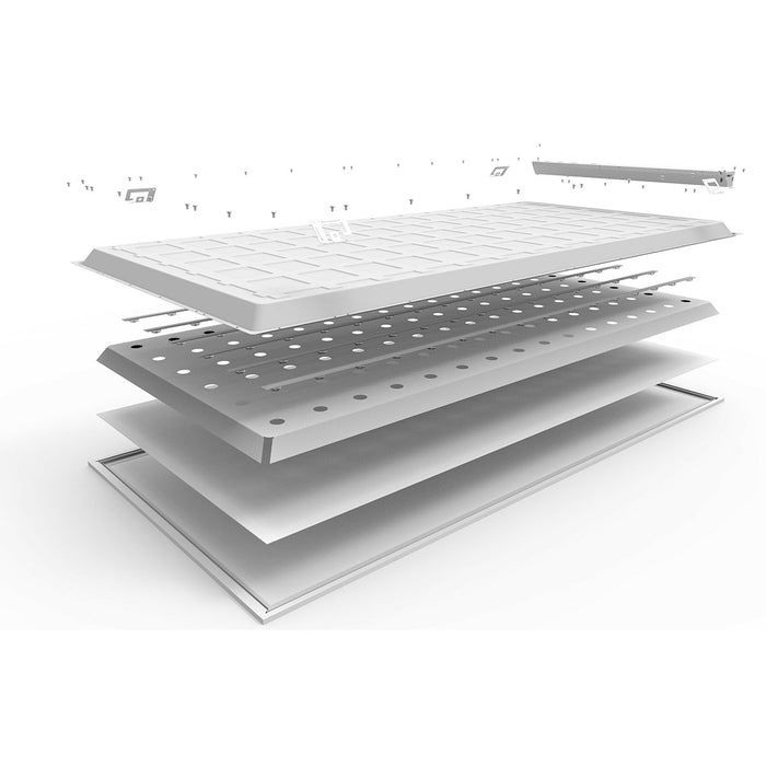 IP60 2X4 LED BACKLIT PANEL MULTIPLE WATTAGE 29W 3,770LM, 34W 4,420LM, 39W 5,070LM, 49W 6,370LM, 0-10V DIMMING, AC120-277V, CRI80