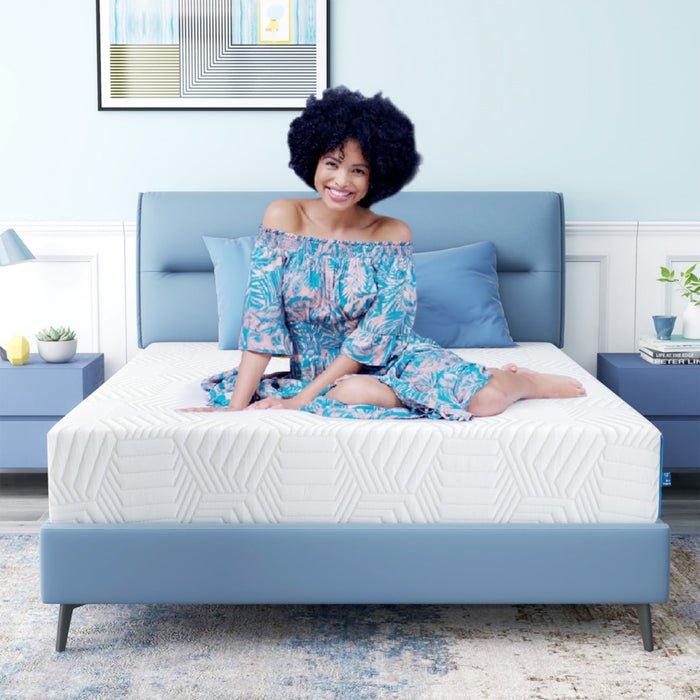 Queen Mattress Bed in a Box, Memory Foam Mattress infused with Green Tea and Cooling Gel,12 inches, Made in USA